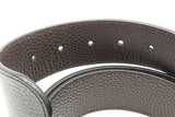 Gucci Black & Brown Leather Reversible Belt With Silver Tone Buckle Eb1225lxzdu