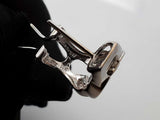 0.70 Cttw Diamond Baguette & 14k White Gold Omega Back Earrings 4.2 Grams Fw0826ocrdu