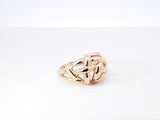 14k Yellow Gold Woven Dome Ring 4.2 Grams Size 5.75 Fw0526ozxdu