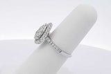 0.79cttw Diamond Ring In 10k White Gold 3.3 Grams Size 5.5 Eb0526lersa