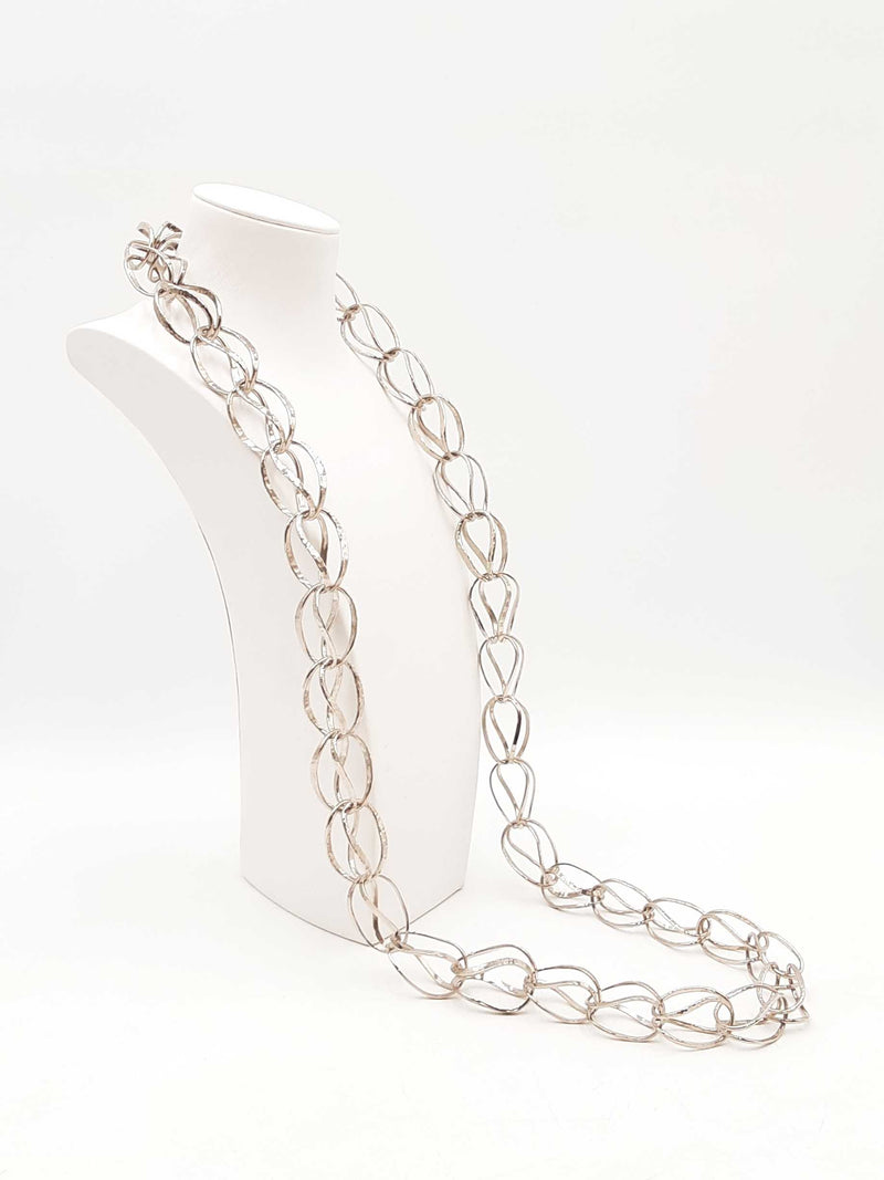 Louis Vuitton Sautoir Infinivi Silver-tone Necklace 42 Inch Fw0625lrzdu