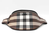 Burberry Mini Cason Belt Bag In Dark Birch Brown Check Coated Canvas Fw0326oxzdu