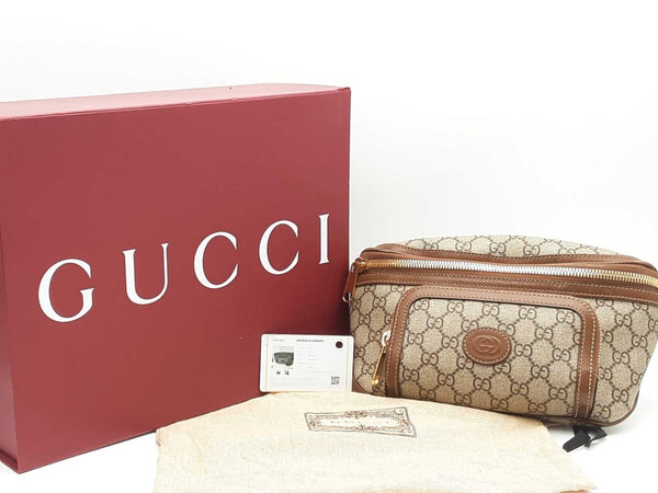 Gucci Interlocking G Belt Bag Beige Aa0625crzsa