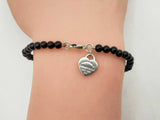 Tiffany & Co Return To Tiffany Black Onyx Bead Bracelet 7 Inch Sd0425lrzsa