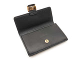 Fendi Baguette Card Holder Wallet In Black Nappa Leather Fw1025loxdu