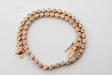 1.68cttw Diamond Tennis Bracelet 18k Yellow Gold 8.7 Grams 7.5 Inch Eb0626llxzdu