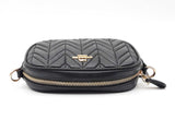 Coach Convertible Crossbody Belt Bag In Quilted Black Leather Fw0926lrdu