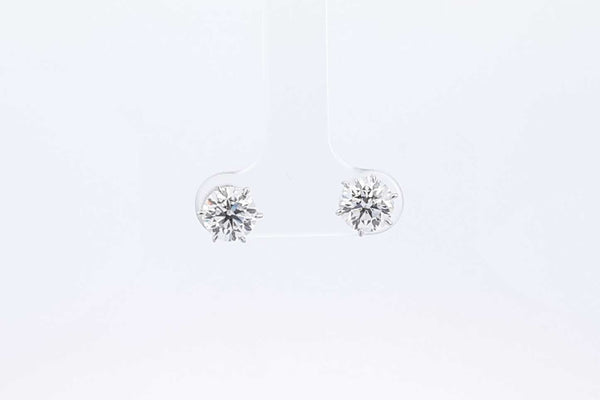 Approx. 2ctw Diamond Stud Earrings In 14k White Gold 2.1 Grams Eb0724orxzsa