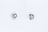 Approx. 1.44ctw Lab Grown Diamond Stud Earrings 14k White Gold 1.1g Eb0924occsa