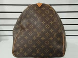 Louis Vuitton Brown Monogram Keepall 55 Duffle Bag Vc0826rwrmia