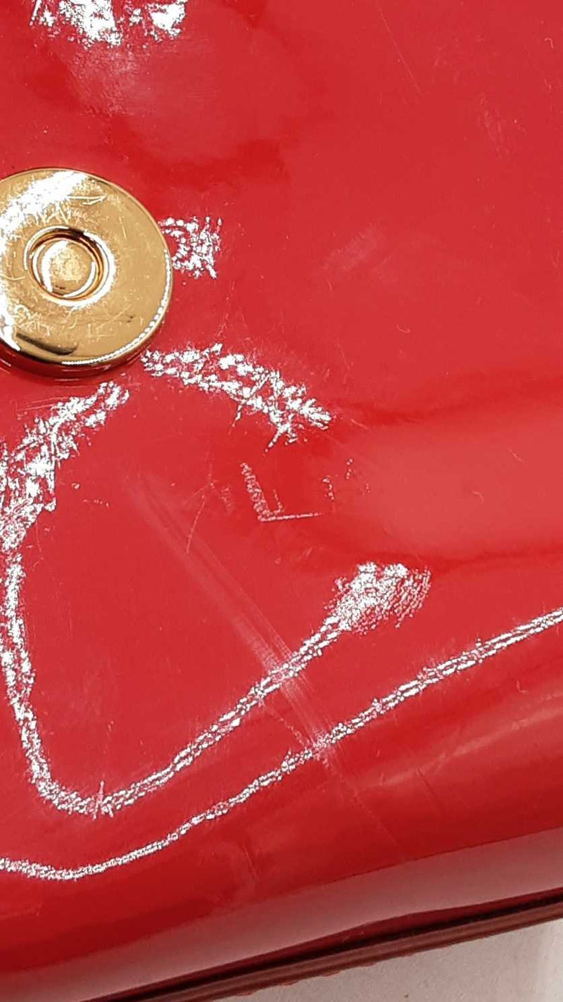 Versace La Medusa Mini Top Handle Red Patent Leather Crossbody Eb1125orxdu