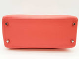 Hermes Kelly 28 Rose Texas Red Clemence Palladium Handbag Do0226lloxzde