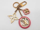 Louis Vuitton Pink Monogram Logo Metal Keychain Bag Charm Do1125lxzde