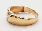 0.10 Cttw Diamonds 10k Yellow Gold 3.5g Ring Size 9 Do0425lxzde