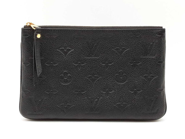 Louis Vuitton Double Zip Pochette In Monogram Empreinte Leather Fw1125przdu