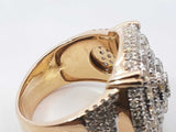 1.32 Cttw Diamond & 14k Yellow Gold Cluster Ring 14.4 Gram Size 9.5 Fw0926lorzdu