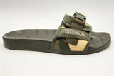 Jimmy Choo Camo Print Nylon Slides With Belt Detail Size 41 Eb1024pxsa