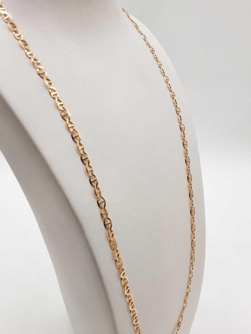 14k Yellow Gold 7.6g Anchor Chain 26 In Do0125wxzde