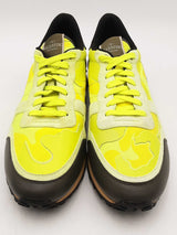 Valentino Garavani Rockrunner Camo Neon Yellow Sneakers Size 45 Ebeb0924crsa