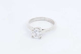 1.03ctw Lab Grown Round Diamond Ring 10k White Gold 2.6g Size 5.75 Eb1124pordu