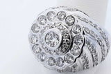 1.3cttw Diamond Ring In 18k White Gold 25.4 Grams Size 9.75 Eb0926oxxzde