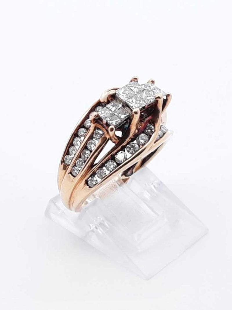 1.78 Cttw Diamond & 10k Yellow Gold Ring 5 Grams Size 4.5 Fw1124wrxdu