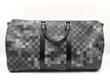 Louis Vuitton Keepall Bandoulière 50 In Damier Graphite Pixel Coated Canvas Fw0726ecrdu