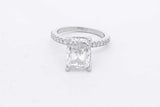 4.74cttw Lab Grown Diamond Ring In Platinum 6.1 Grams Size 6 Eb0826llxzsa