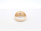 0.25 Ctw Recessed Diamond & 14k Yellow Gold Ring 11.5 Gram Size 9.5 Fw00825rxzdu