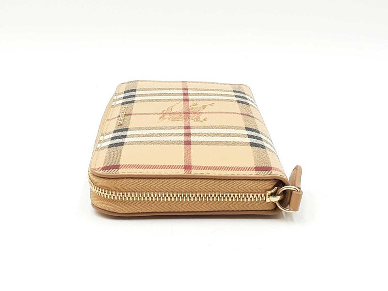 Burberry Ziggy Zip-around Wallet In Haymarket Check Coated Canvas Fw00725crdu