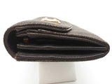 Michael Kors Jet Set Brown Monogram Coated Canvas Flap Wallet Do0826rde