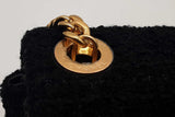 Chanel Black Tweed Bijoux Chain Flap Bag Eb0226wwxzde