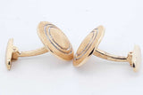 Brioni 18k Yellow Gold Circular Cufflinks 13.5 Grams Eb0326lolrde