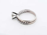 1.01 Cttw Diamond & 10k White Gold Engagement Set 3.5 Grams Size 6.5 Fw0824erxdu