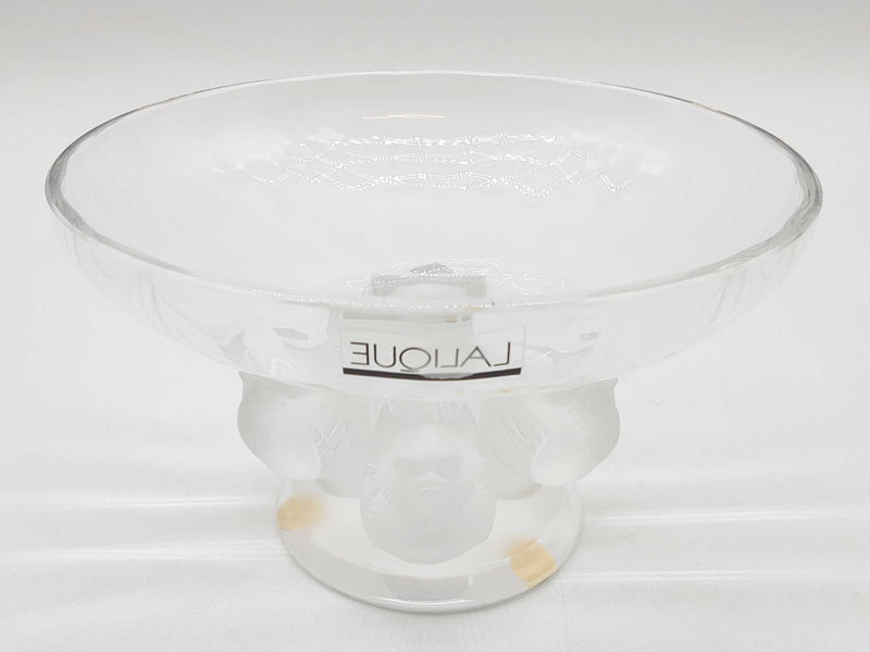 Lalique Bird Pedestal Glass Crystal Bowl Do0125orxde