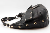 Versace Biker Black Leather Shoulder Bag Eb0826crxde