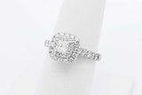 0.51cttw Diamond Ring In 14k White Gold 4.1 Grams Size 7 Eb0626wcrdu
