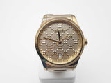 Gucci 126.4 38 G Timeless Gold Tone Steel Quartz Watch Do0724lrxde