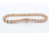 Approx. 4.95ctw Diamond Tennis Bracelet 14k Yellow Gold 20.88g 7 In Eb1024sxrsa