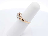 0.75 Cttw Five Stone Diamond & 14k Yellow Gold Ring 3.4 Grams Size 6 Fw0625ozxdu