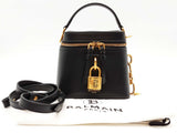 Balmain Pulse Vanity Black Calfskin Leather Bag Sd0426rzxde