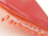 Christian Louboutin Spikoo Neon Orange Heels Size Eu 38.5 Do0525lxzde