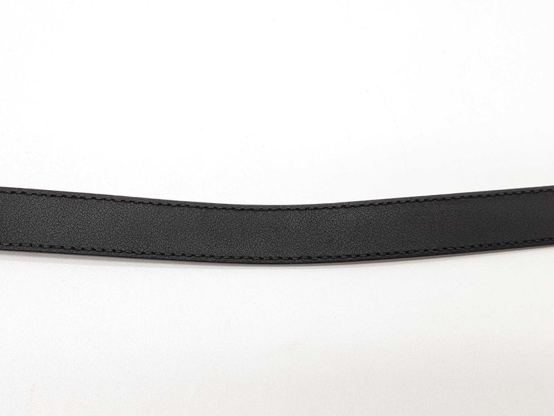 Gucci Gg Black Marmont Thin Leather Belt Size 75/30 Do1124lrxde