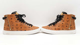 Mcm Classic High Top Sneakers In Visetos Cognac It Size 38 Fw0825crdu