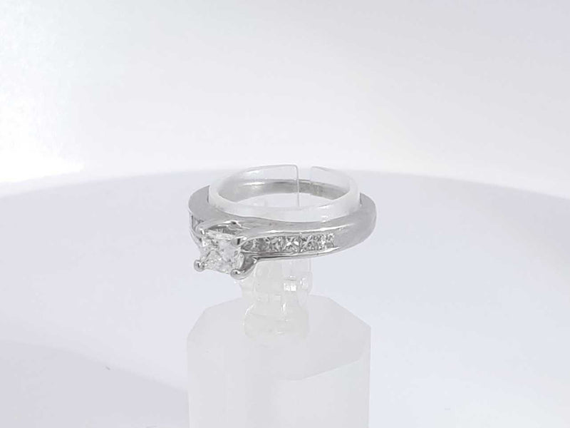 0.96 Cttw Diamond 14k White Gold Solitaire Ring 3.5 Grams Size 6.5 Aa0625przsa