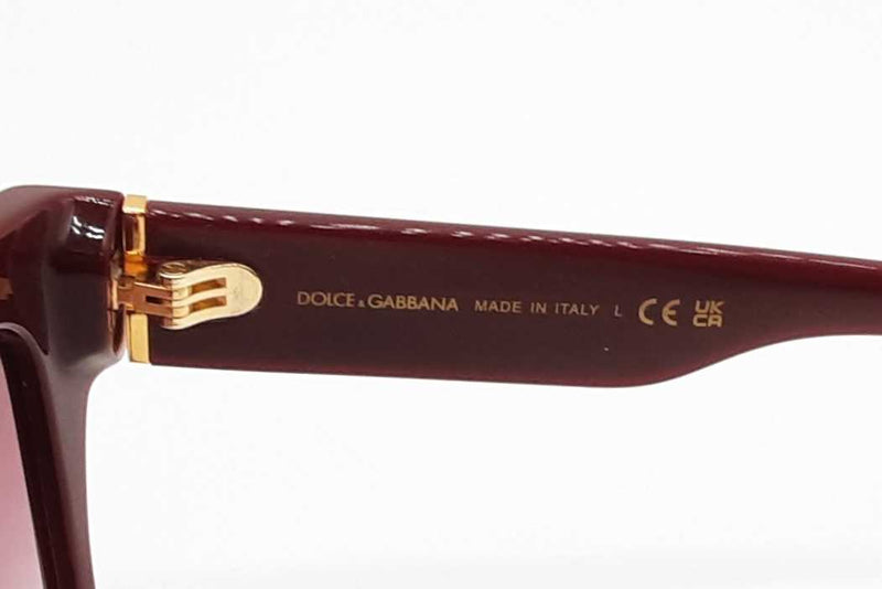 Dolce & Gabbana Dg4512 Sunglasses In Burgundy With Gradient Lenses Eb1125pxde