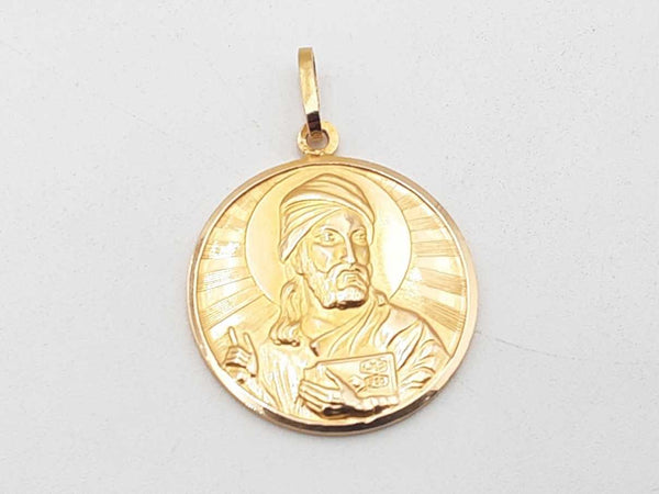 18k Yellow Gold 21.7 Grams Jesus Pendant Aa0825szxsa