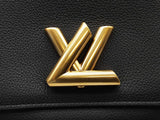 Louis Vuitton Soft Twist Black Leather Shoulder Bag Do0425lexzde