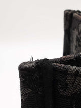 Versace Athena Small Tote Bag In Gray Barocco Canvas Fabric Fw1225wxzdu