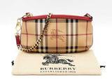 Burberry Clara Pochette Wristlet In Haymarket Check Coated Canvas Fw0126lordu